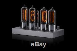 ZIN18 IN18 Nixie Tube Clock Silver Anodized Aluminium Case WIFI Android/Iphone