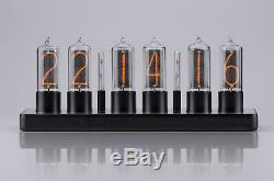 ZIN18 New Nixie Tube Clock Black Aluminium Case WIFI Android/Iphone Skeleton